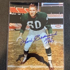 Chuck Bednarik autograph